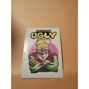 1983 General Mills Zero Heroes Trading Card Sticker Card Vintage 26 Captain Ugly